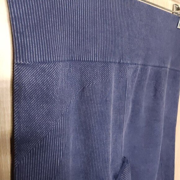 Joy Lab Denim Look Ribbed Athletic Leggings Medium - Picture 5 of 6